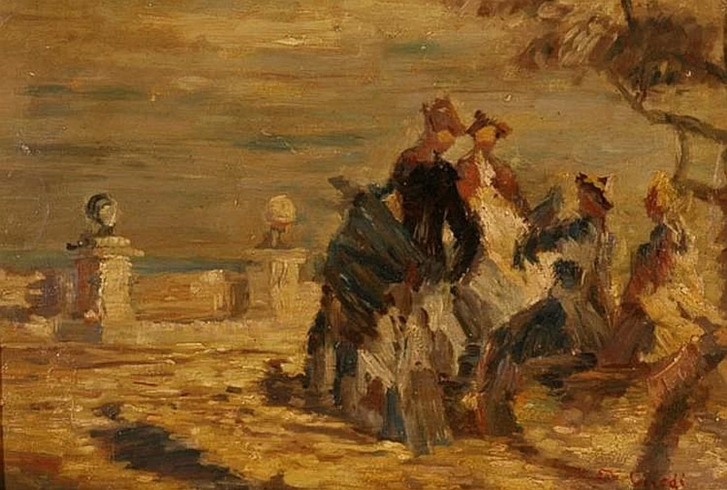 Quattro donne sedute